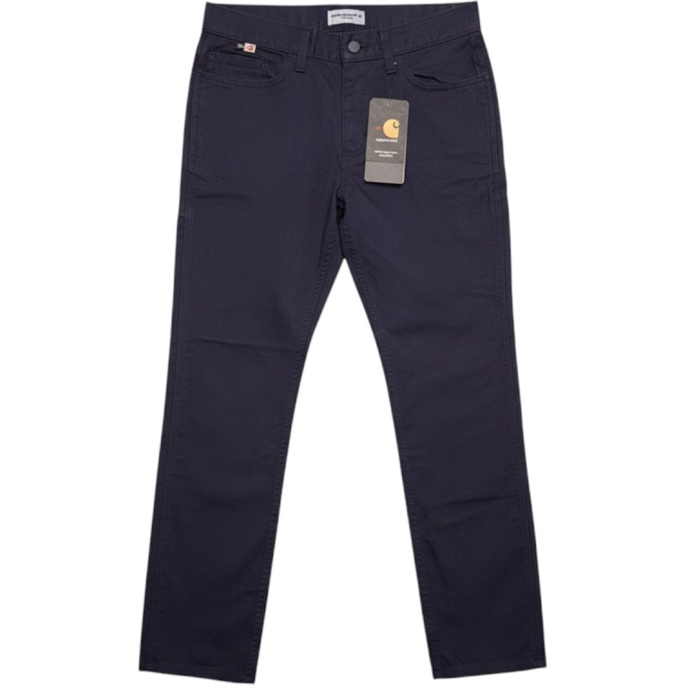 Carhartt Womens FR Rugged Flex Canvas Pants 10 Navy Blue Workwear 102689-410